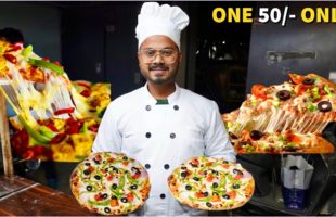 20 Years Old Punjabi Chef ka Roadside 5 Star Pizza | Street Food India