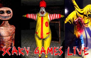 3 Scary Games Live! (Cursed scary horror games)