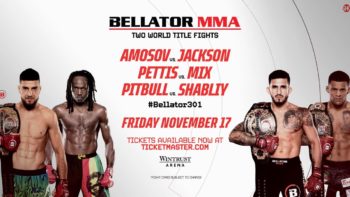 Bellator 301: 2 TITLE FIGHTS + LIGHTWEIGHT GRAND PRIX SEMIFINALS | November 17