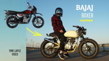 Cafe Racer Timelapse Build – BAJAJ BOXER 150 budget custom bike