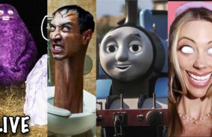 Cursed Thomas, Skibidi Toilet, Barbie EXE, Grimace Shake + More Live Reactions