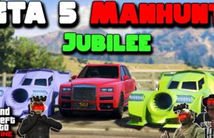 GTA 5 RELAY MANHUNT – Enus Jubilee VS Vigilantes ft. @HarmNone & @twingeplaysgames