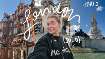 I left the country ALONE for the first time… | London vlog pt. 1
