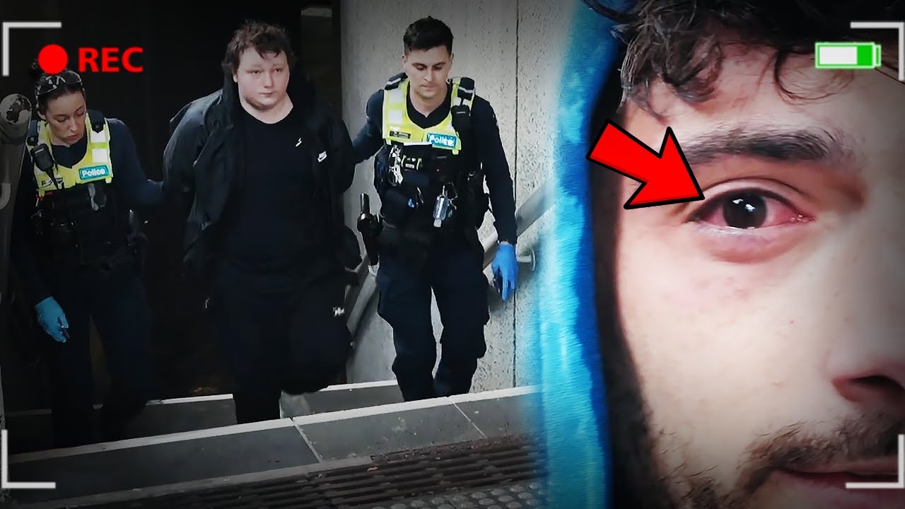 ICE POSEIDON PEPPER SPRAYED BY INSANE STREAM SNIPER IN AUSTRALIA (POLICE ARRIVE)