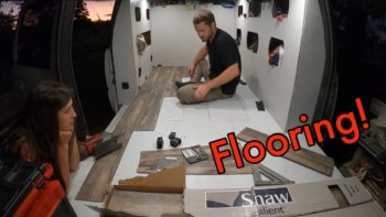 Installing Flooring in the Suburban Camper