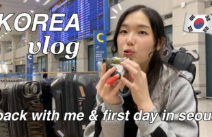 KOREA VLOG SPRING 2023: pack with me & travel prep, first day in seoul, new hair