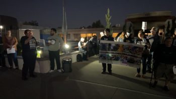 OUT IN FONTANA DEMANDING JUSTICE!!!