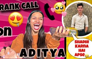 Prank call on my brother Aditya 🤣| Gone extreme funny🤣|Mai shadhi nhi kar sakta😭 | Aarti vlogs|