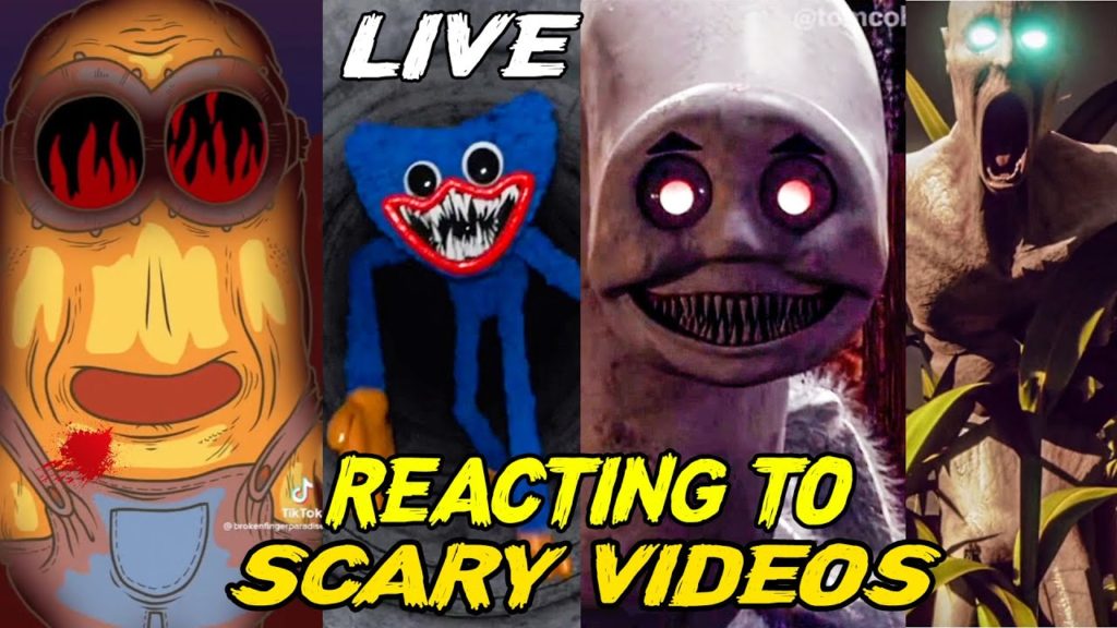 Reacting To Scary Videos Live | Cursed Animations You Shouldn’t Watch Alone!