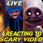 Reacting To Scary Videos Live | Cursed Animations You Shouldn’t Watch Alone!