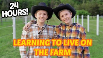 Sharpe family LIVES on a farm for 24 HOURS!!! 😱 (BTS)