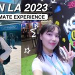 ULTIMATE KCON LA 2023 EXPERIENCE VLOG: convention booth tour, k-beauty haul, k-food, and MORE