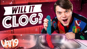 Will it Clog? Kitchen Sink VS Giant Gummy Worm | VAT19