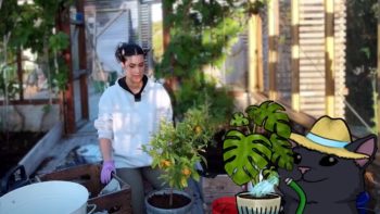 Yabbe tends Greenhouse #2  (Gardening Stream)