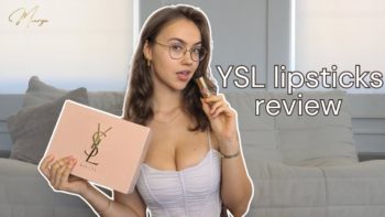 YSL lipsticks review #beautyproducts #ysl #review
