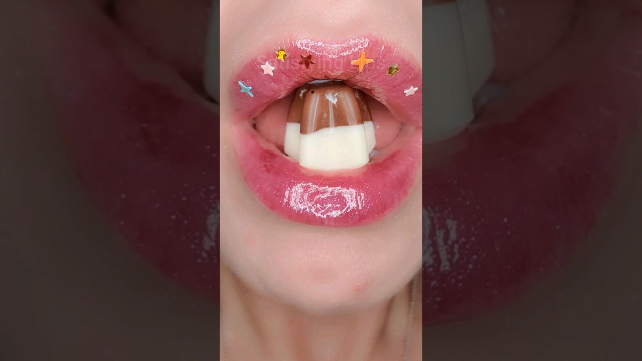 ASMR Satisfying Eating Japanese Star Caplico #asmr #chocolate #asmrfood