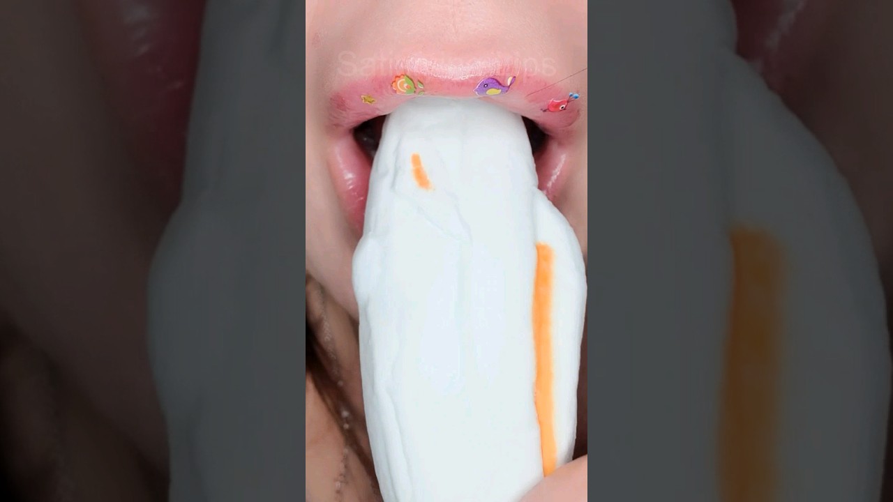 ASMR Satisfying Eating Tasty Marshmallow Snacks #asmr #eatingsounds #satisfyingsounds