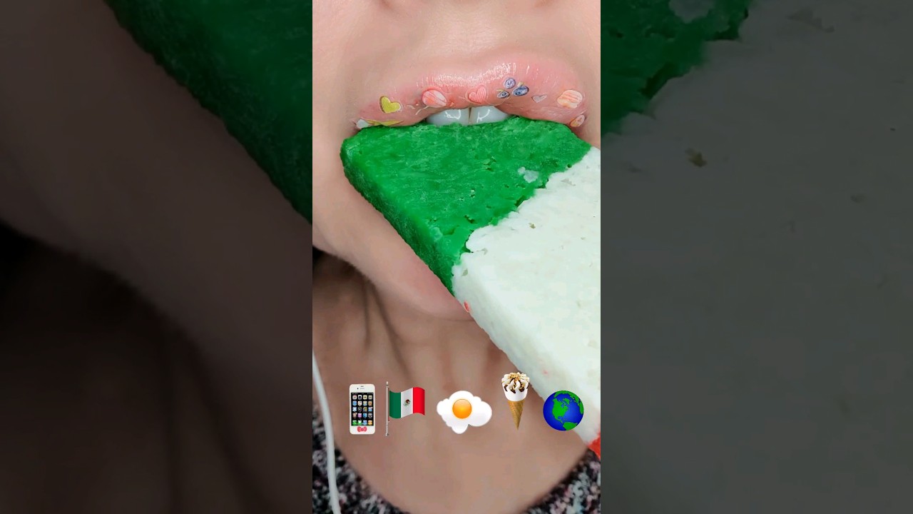 ASMR Satisfying Eating Vibrant Coloured Snacks #asmr #mukbang #satisfyingsounds