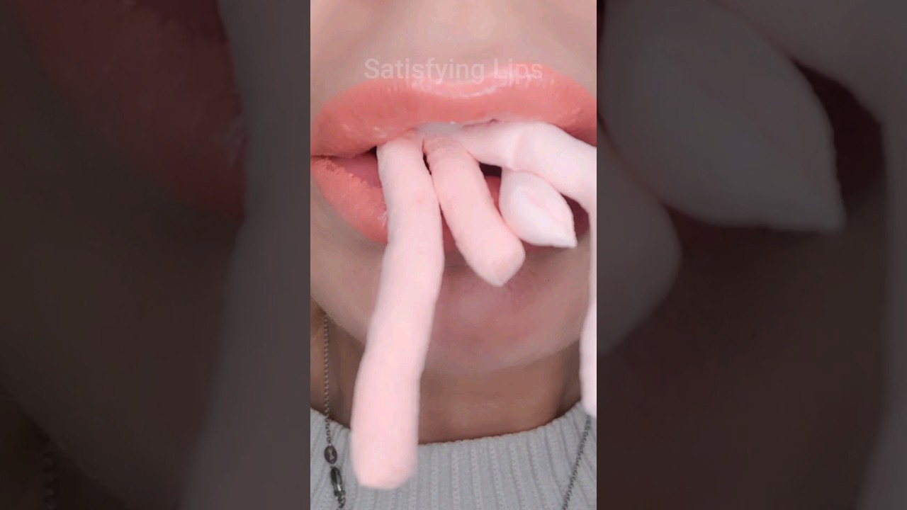ASMR Satisfying Eating Wobbly Marshmallows #asmr #marshmallow #mukbang