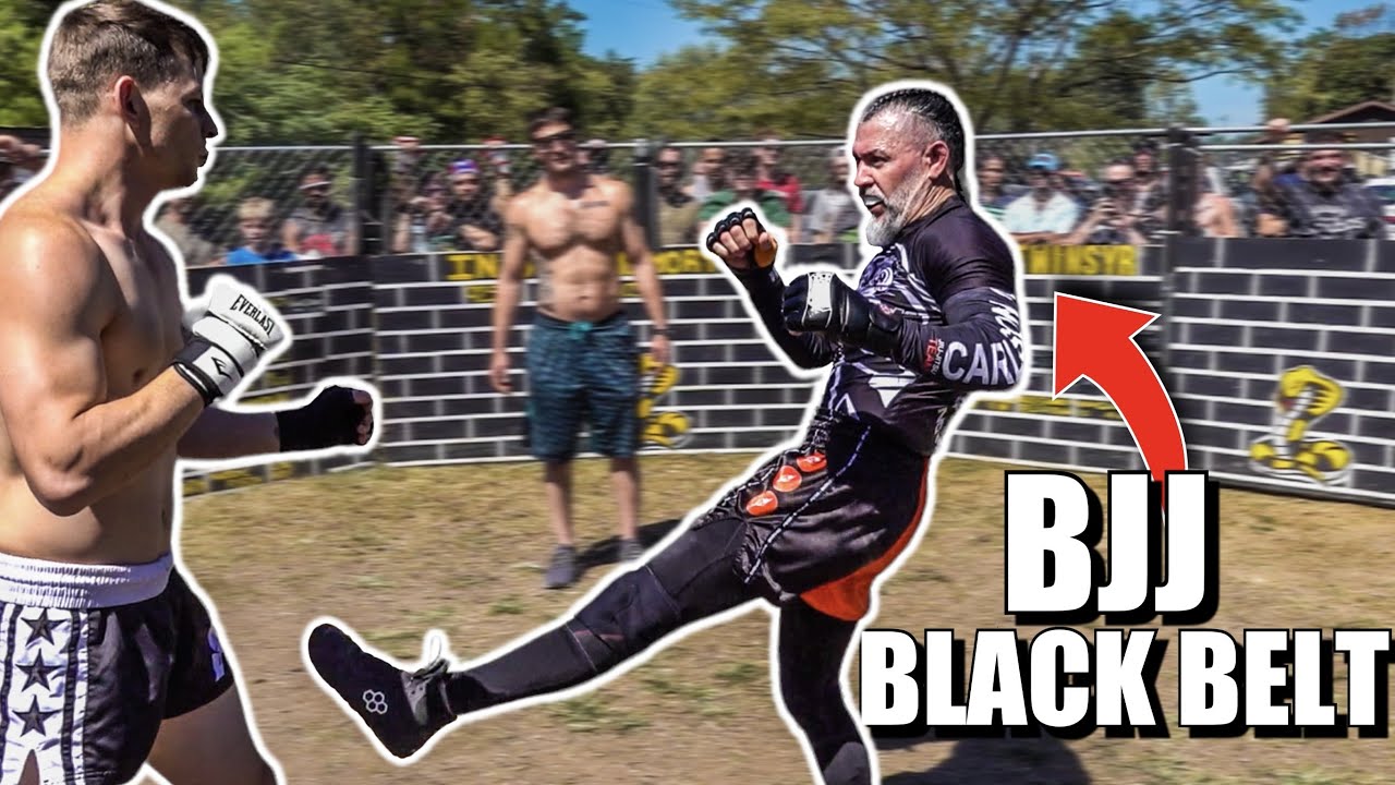 BJJ BLACK BELT PULLS UP TO THE YARD!!! | MIGUELITO vs KELLY