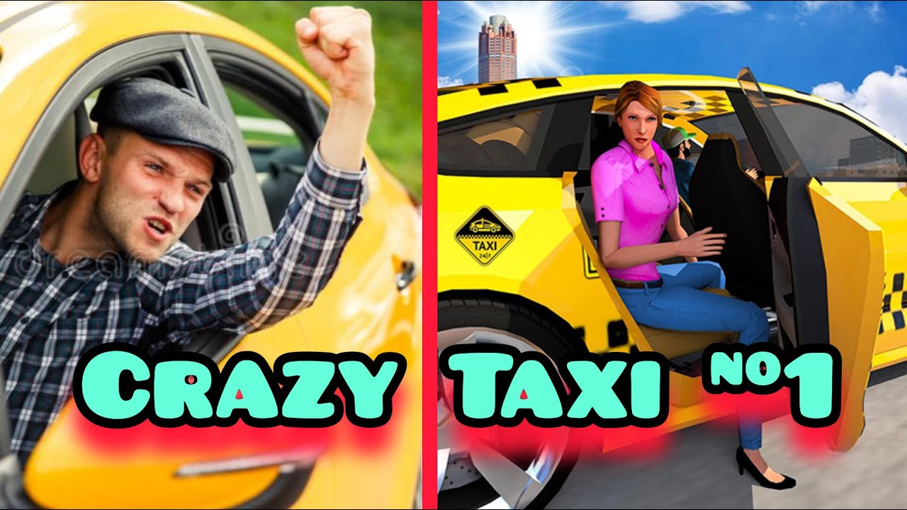 Crazy taxi driver part 1😬🤪 | I hit the police! He stopped my car!🥴 | @gamigdaddyy