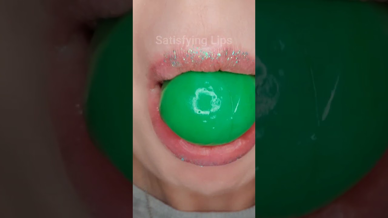 ASMR Satisfying Eating Giant Shock Ball #asmr #gummy #satisfyingsounds
