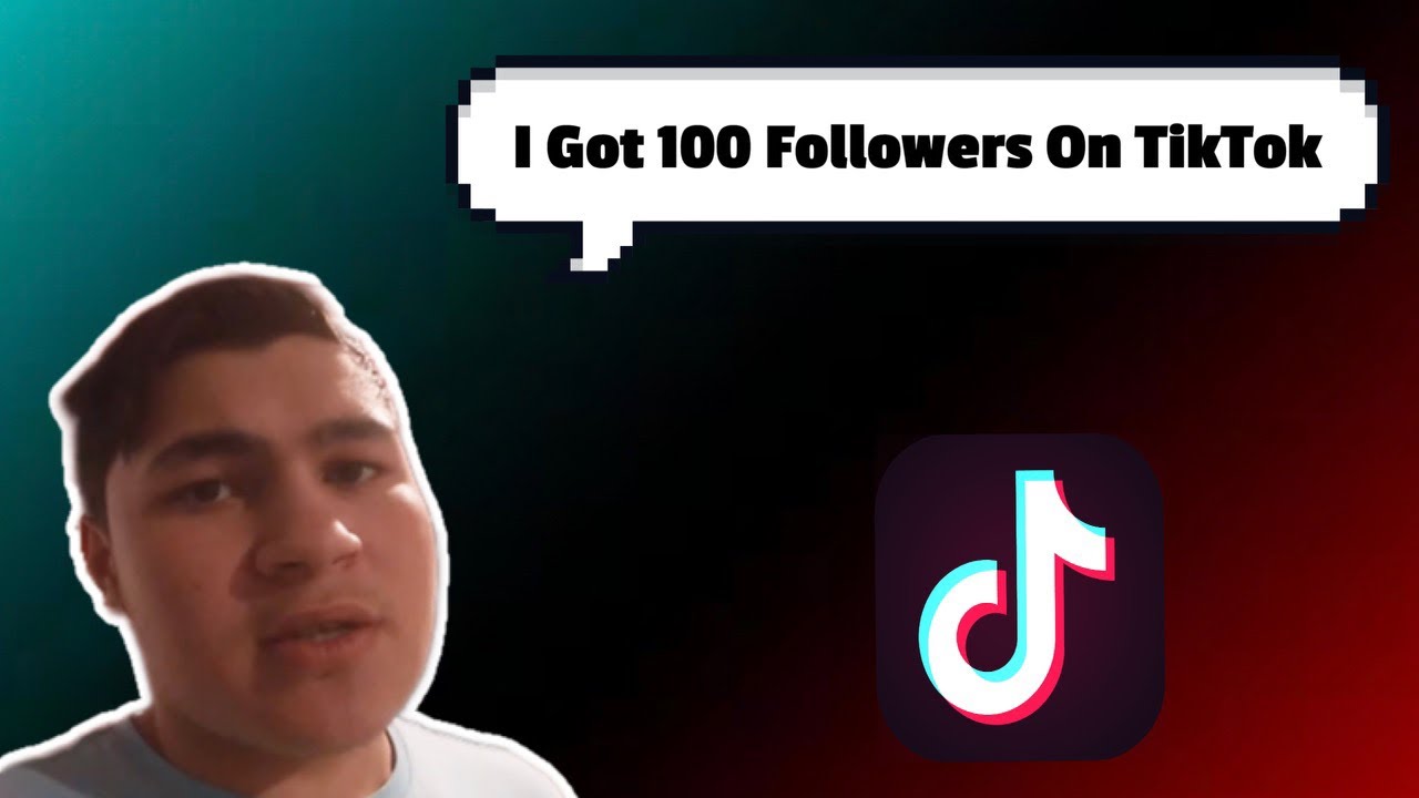 I got 100 followers on TikTok ￼