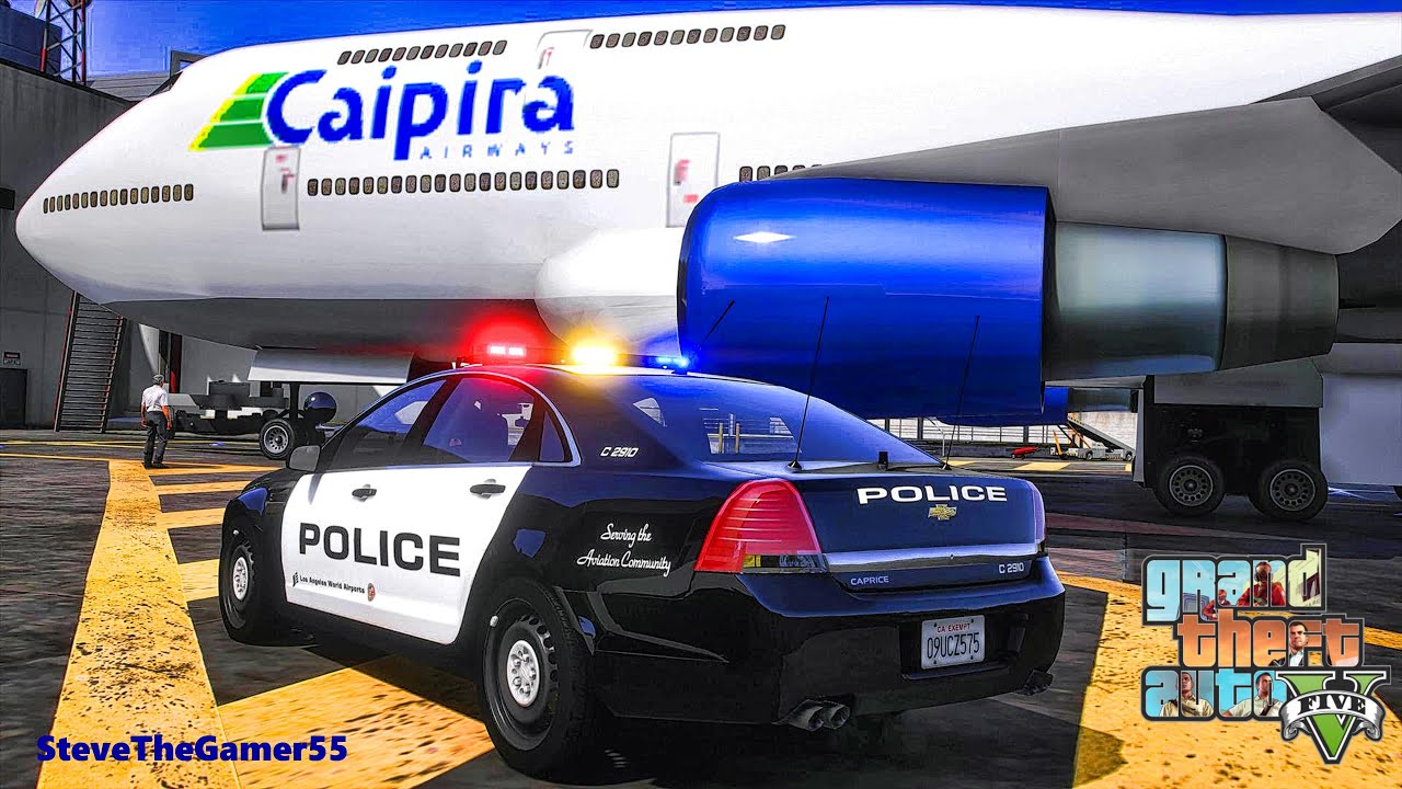 Playing GTA 5 As A POLICE OFFICER Airport Patrol| LA|| GTA 5 Lspdfr Mod| 4K