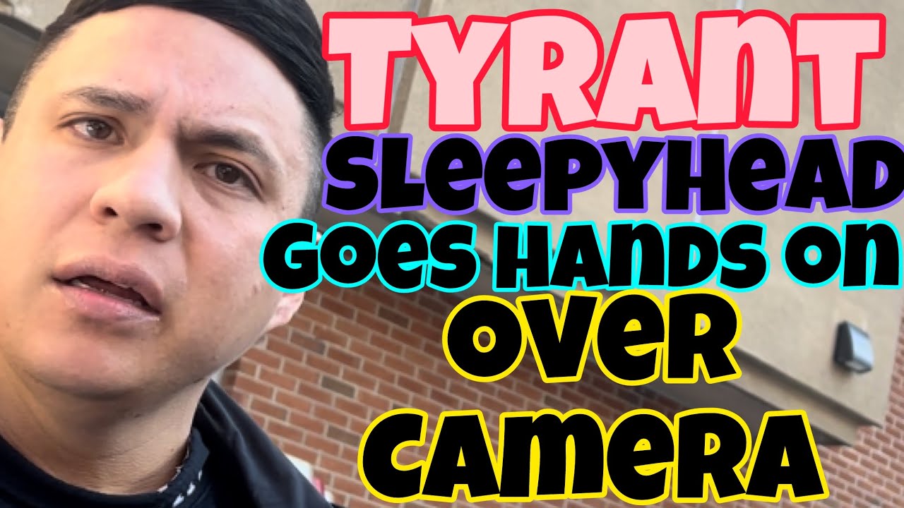 Tyrant is UNHINGED!! Goes hands on over camera! SleepyHead MELTDOWN! #viral #police #copwatch