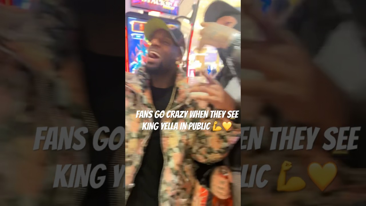 FANS GO CRAZY WHEN THEY SEE KING YELLA #shortsfeed #trending #viral