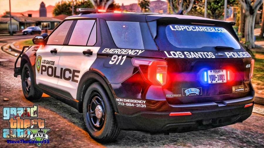 Playing GTA 5 As A POLICE OFFICER Gang Unit Patrol🔥🔥🔥||  GTA 5 Lspdfr Mod|  4K