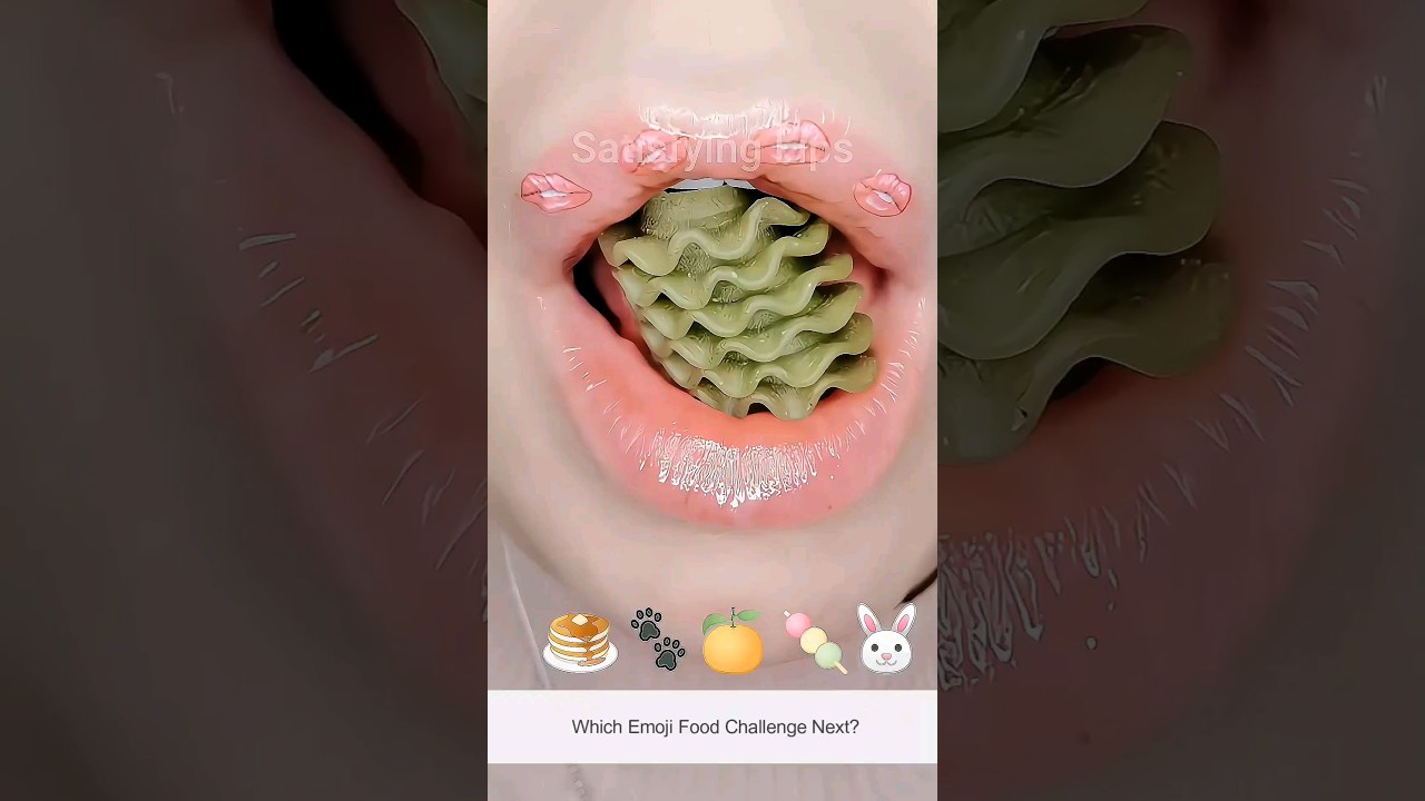 ASMR Satisfying Eating Tasty Emoji Foods #asmr #emojichallenge #mukbang