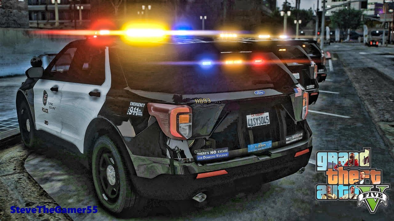 Playing GTA 5 As A POLICE OFFICER City Patrol| LAPD|| GTA 5 Lspdfr Mod| 4K