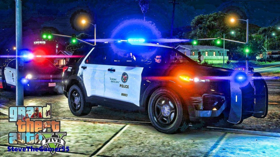 Playing GTA 5 As A POLICE OFFICER Gang Unit Patrol🔥🔥🔥||  GTA 5 Lspdfr Mod|  4K