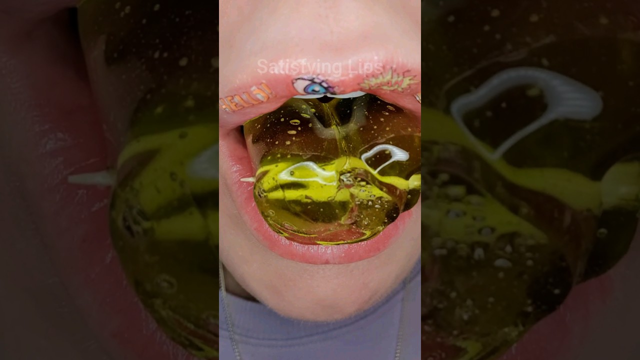 ASMR Satisfying Eating Crunchy Gummys #asmr #crunchysounds #mukbang