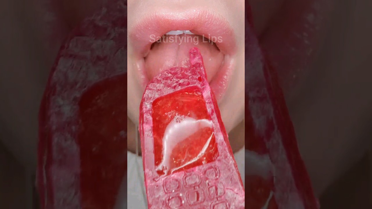 ASMR Satisfying Eating Crunchy Kohakutou Phone 📱 #asmr #asmrcrunch #satisfyingsounds