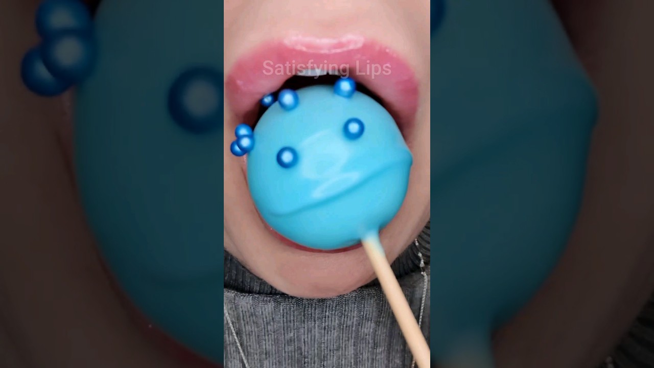 ASMR Satisfying Eating Tasty Chocolate Dipped Gummy Ball #asmr #asmrsounds #satisfyingvideo
