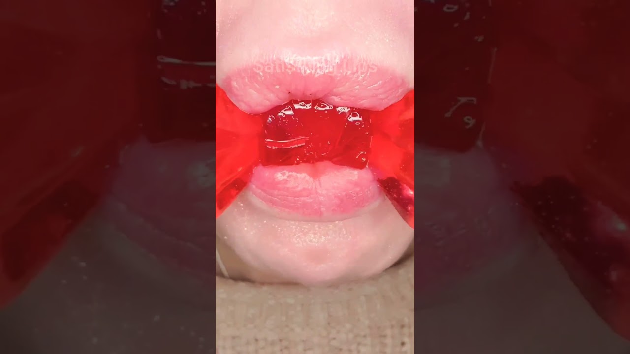 ASMR Satisfying Eating Tasty Emoji Jellies 🍬☁️🐾 #asmr #emojichallenge #satisfyingsounds