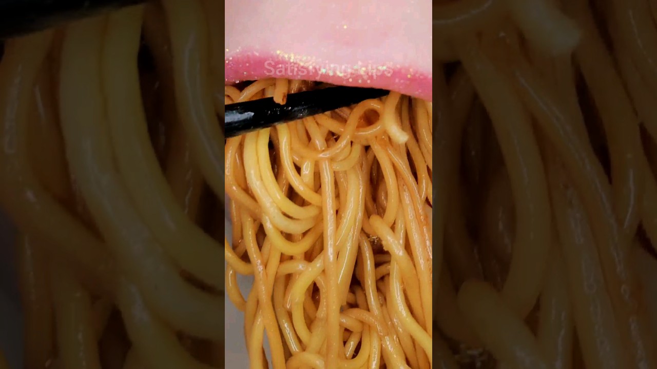 ASMR Satisfying Eating Tasty Noodles 🍜 #asmr #noodles #relaxingsounds