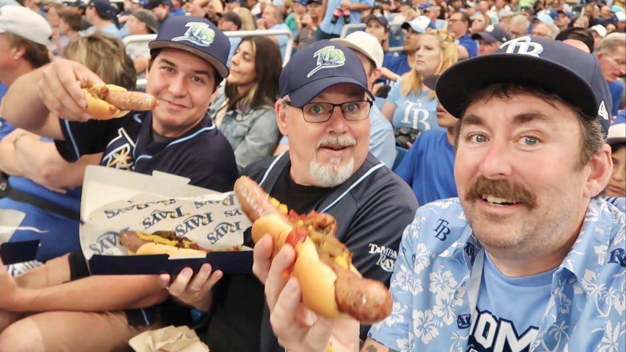 I Grew A Mustache For Opening Day Of Baseball- My Return To Tropicana Field & Stadium Food Cheat Day