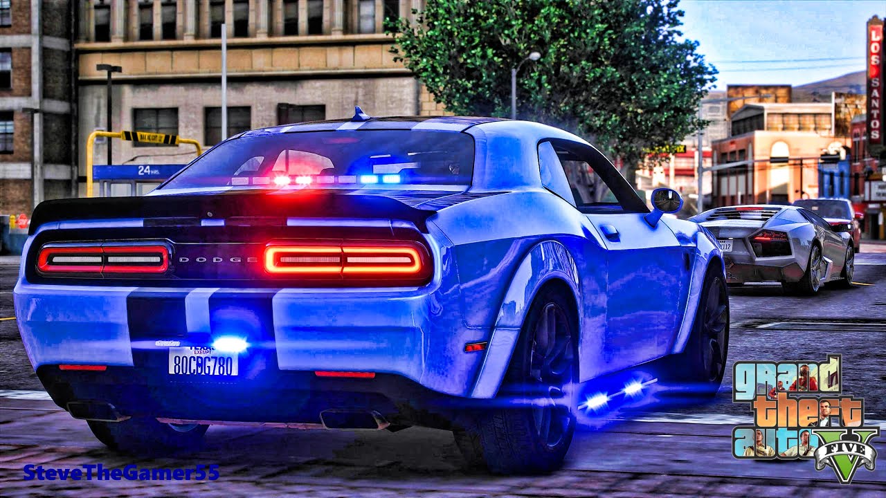 Playing GTA 5 As A POLICE OFFICER City Patrol|| GTA 5 Lspdfr Mod| 4K
