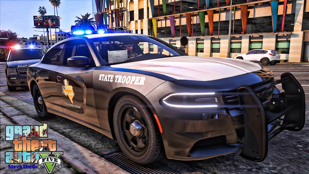 Playing GTA 5 As A POLICE OFFICER Highway Patrol|| TEXAS|| GTA 5 Lspdfr Mod| 4K