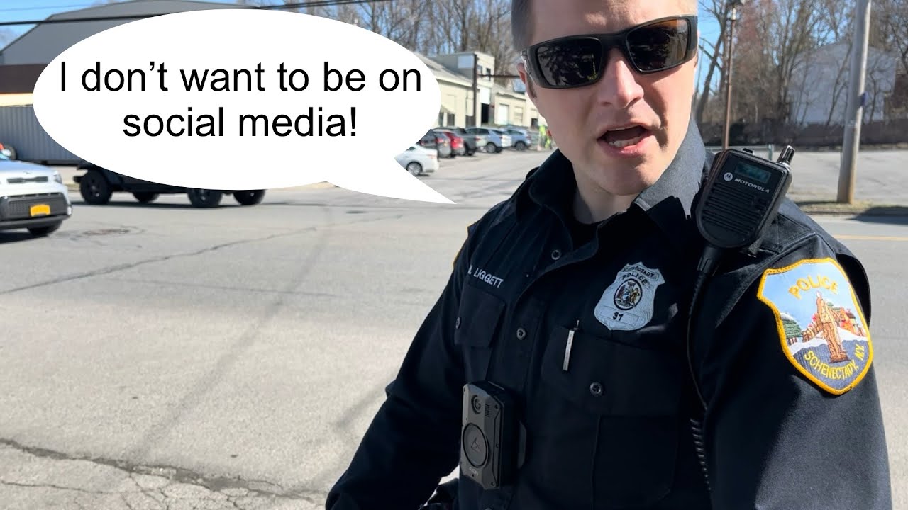 “Go down the block and film!” This officer hates transparency and the cops theme song