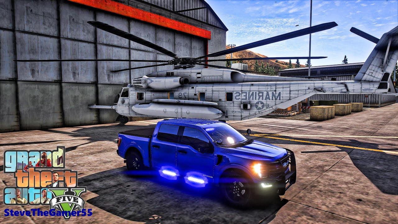 Playing GTA 5 As A POLICE OFFICER Military Patrol||  GTA 5 Lspdfr Mod|  4K