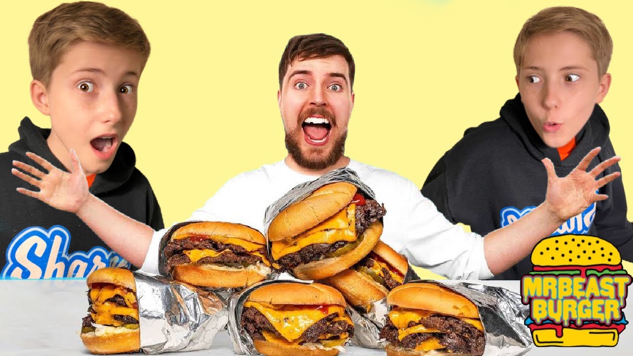 We bought everything on the MR Beast burger menu! – was it worth it??🍔🍔