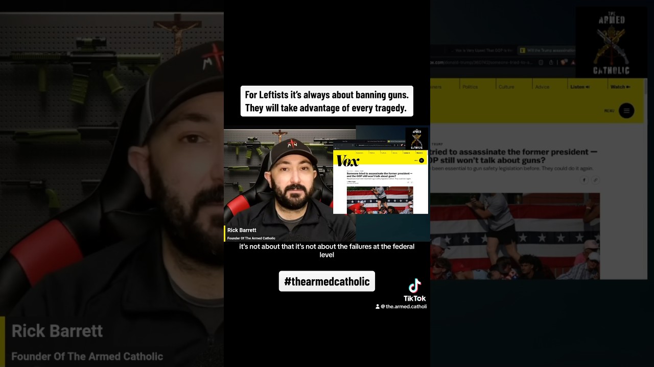 For Leftists it’s always about banning guns. #trump #catholic #selfdefense #2ndamendment #gunrights