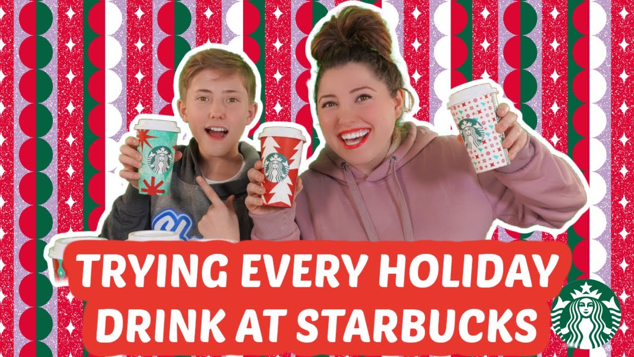 SHARPE FAMILY RANKS STARBUCKS *NEW* HOLIDAY DRINKS! 🌲☕️