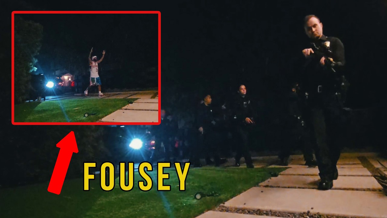 Fousey gets SWATTED live on stream, again..