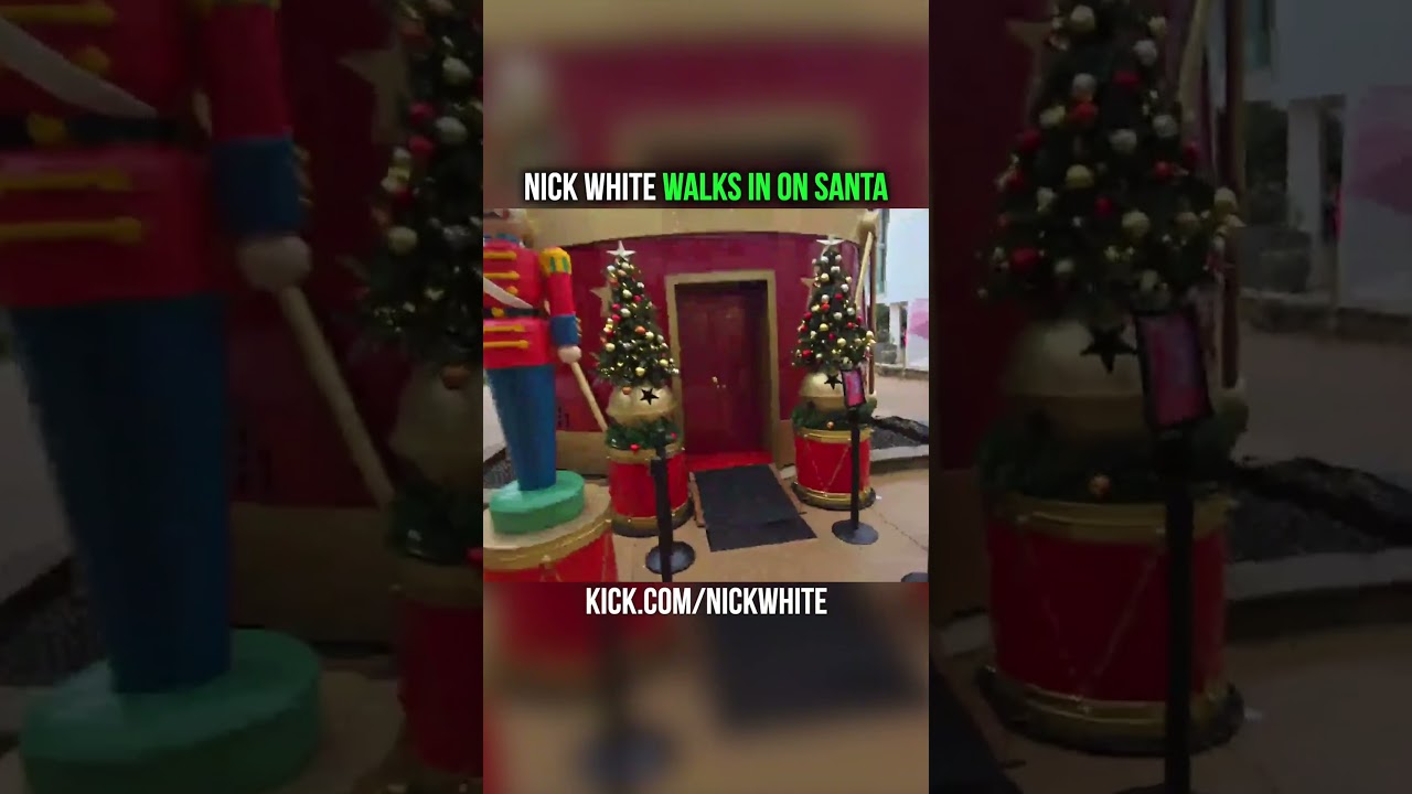 Nick White walks in on Santa..😂 #nickwhite #santa #christmas